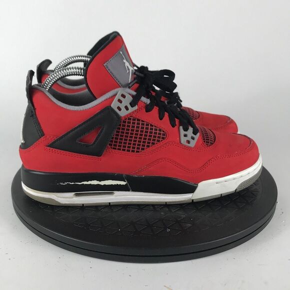 Nike Air Jordan 4 Retro ‘Toro Bravo’ Red 2013 408452-603 Women’s Size 7.5 (6Y) - Picture 4 of 12